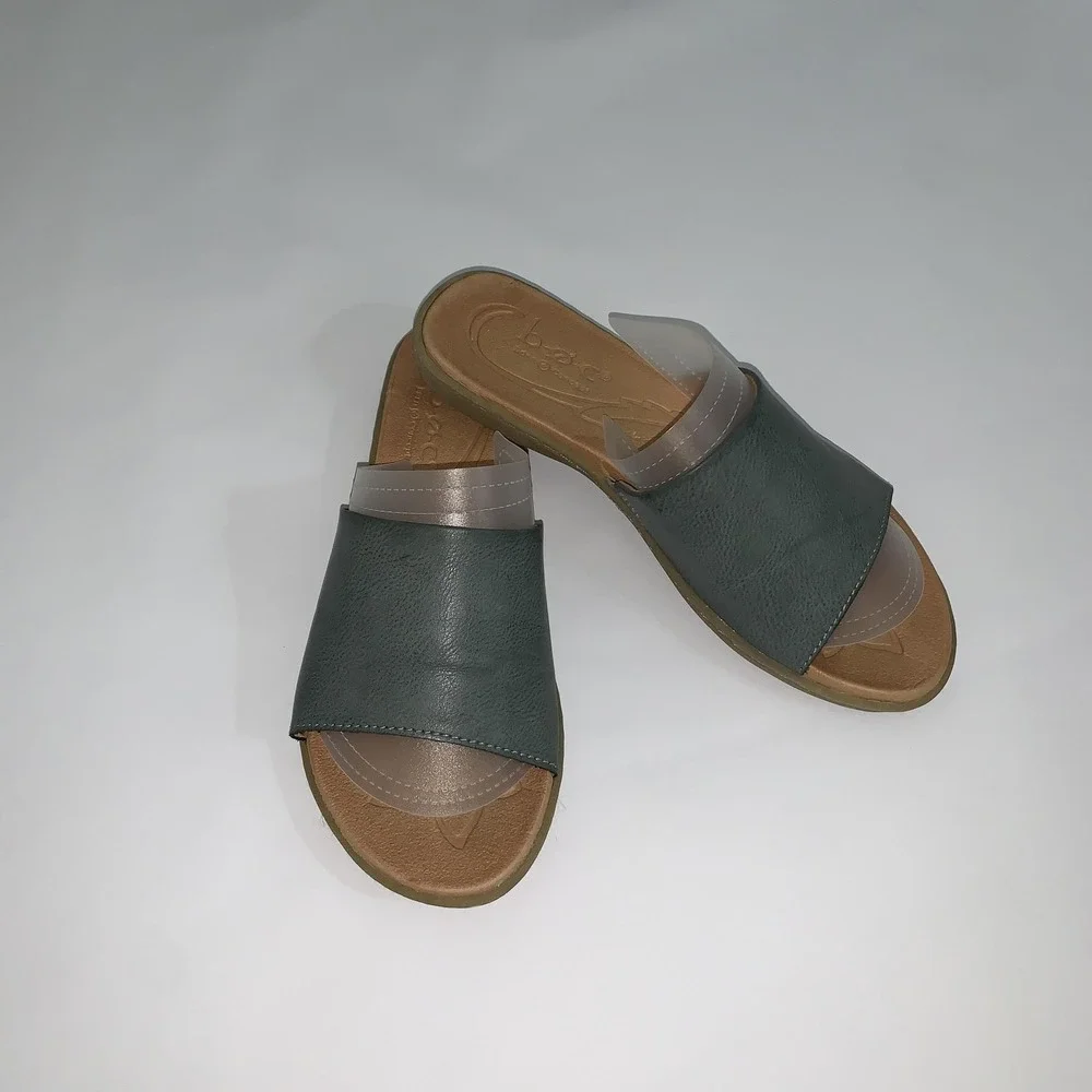 B.o.c Sandals Womens Size 7 Green Synthetic Slide Comfort Shoes BC0014554